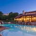 Swimming pool at dusk