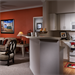 Model kitchen and living