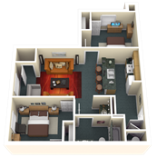 2 Bed 1Bath
