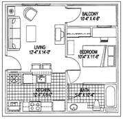 1 Bedroom 1 Bath