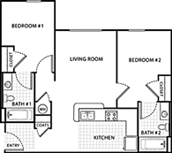 2 Bedroom 2 Bath